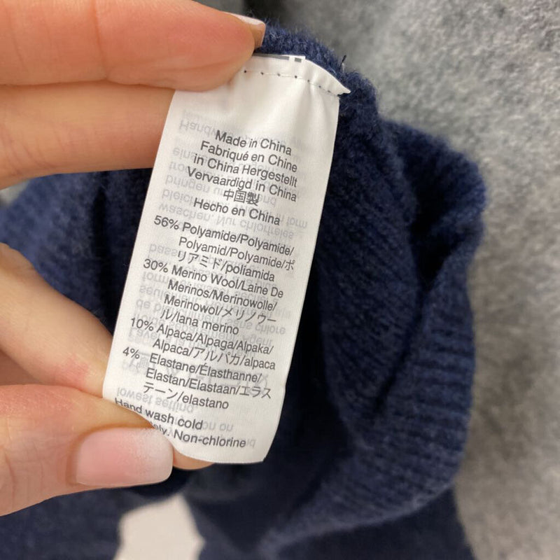 MADEWELL WOMEN'S CARDIGAN grey navy mix L