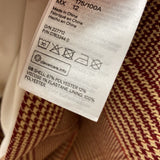 H&M WOMEN'S BLAZER/JACKET burgundy beige mix 12