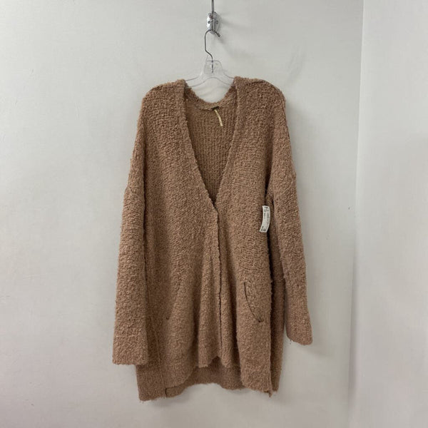 FREE PEOPLE WOMEN'S CARDIGAN pink L