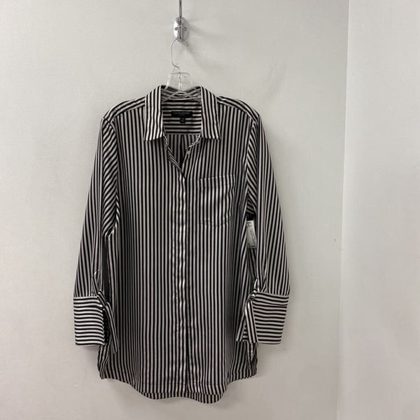 Banana Republic WOMEN'S BLOUSE/SHIRT black white mix L