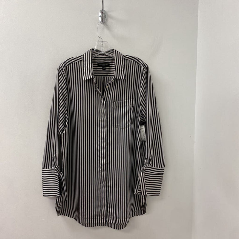 Banana Republic WOMEN'S BLOUSE/SHIRT black white mix L