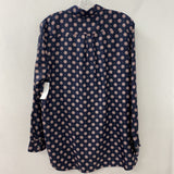 Banana Republic WOMEN'S BLOUSE/SHIRT navy red white mix L