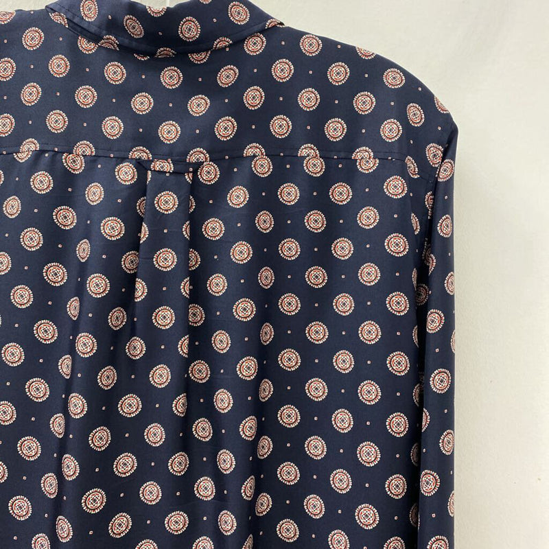 Banana Republic WOMEN'S BLOUSE/SHIRT navy red white mix L