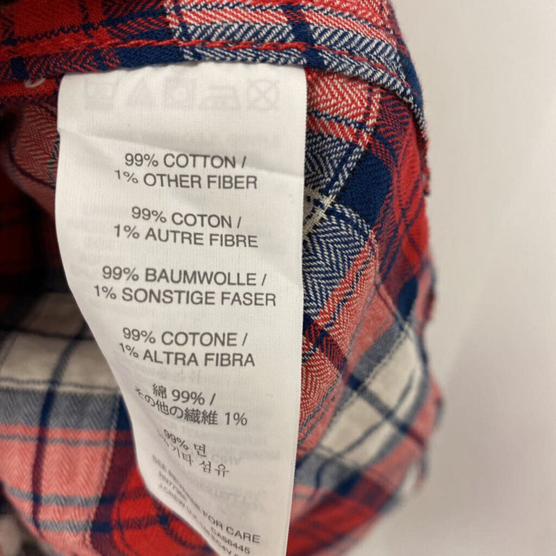 J CREW WOMEN'S BLOUSE/SHIRT red navy white mix 12