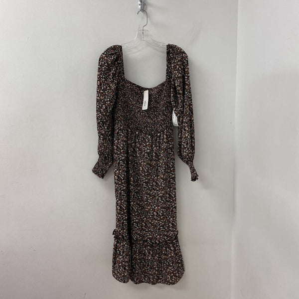 WOMEN'S DRESS black pink white mix M
