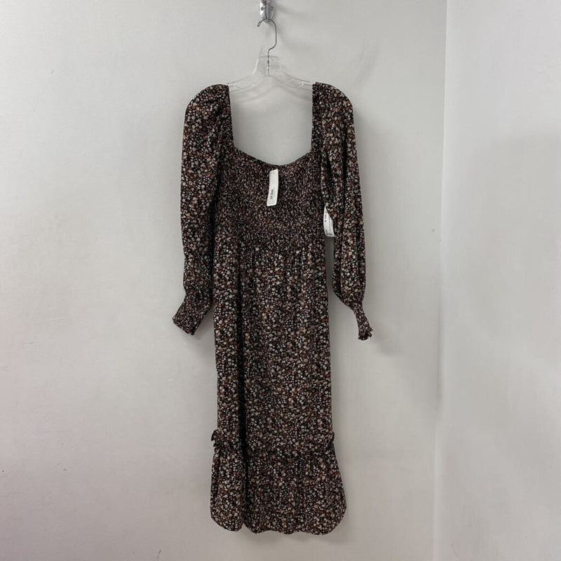 WOMEN'S DRESS black pink white mix M