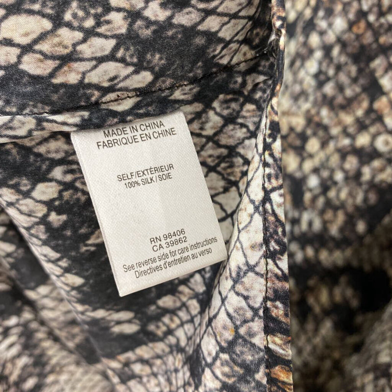 THEORY WOMEN'S TOP black cream mix S