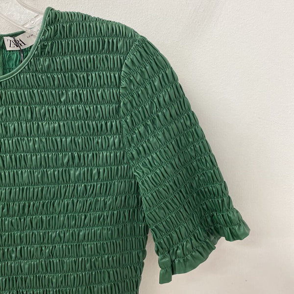 ZARA WOMEN'S TOP green XS