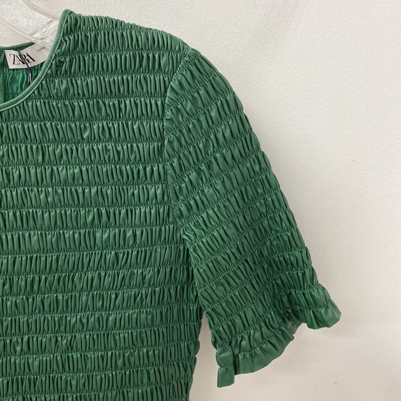 ZARA WOMEN'S TOP green XS