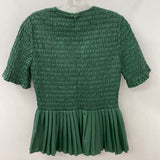 ZARA WOMEN'S TOP green XS