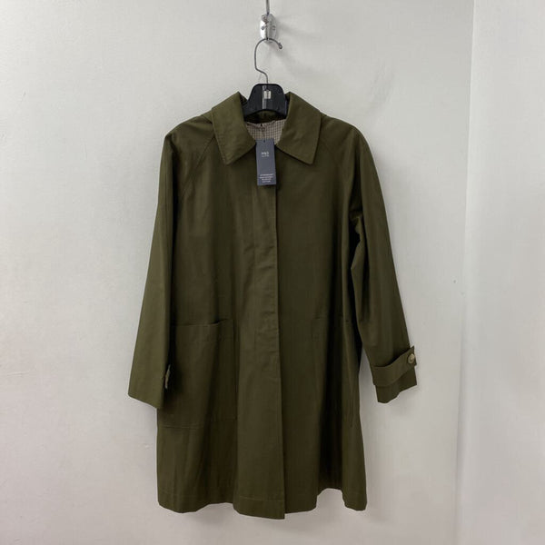 M&S WOMEN'S COAT olive green 14