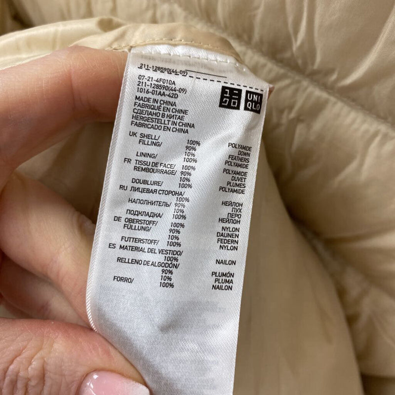 UNIQLO WOMEN'S COAT cream XS