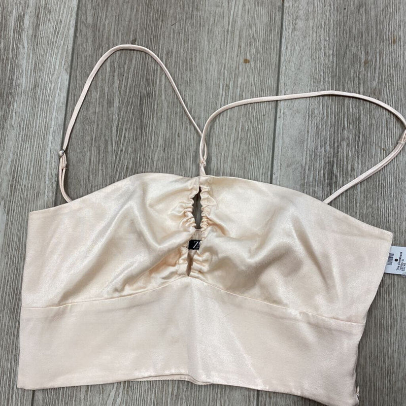 ZARA WOMEN'S TOP light taupe M