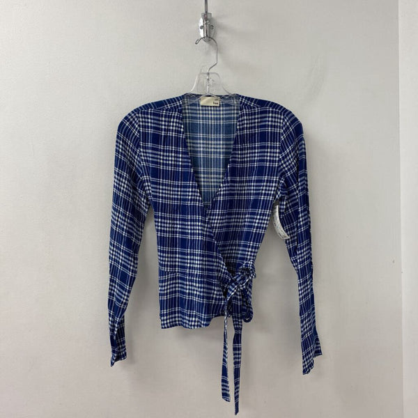 WILFRED WOMEN'S TOP blue white mix XS