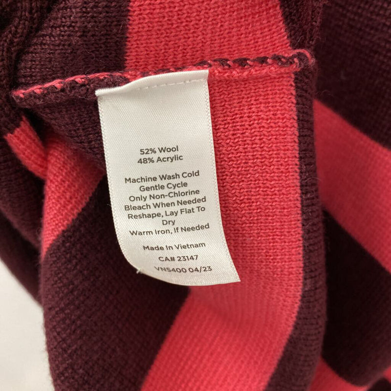 TALBOTS WOMEN'S SWEATER burgundy pink mix XS