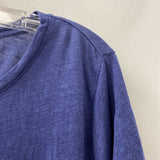 EILEEN FISHER WOMEN'S T-SHIRT blue L
