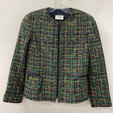 AKRIS punto WOMEN'S BLAZER/JACKET green navy red mix 4