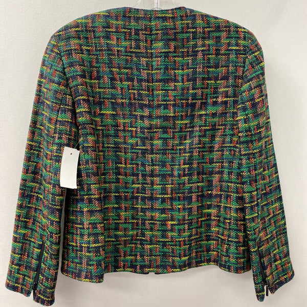 AKRIS punto WOMEN'S BLAZER/JACKET green navy red mix 4