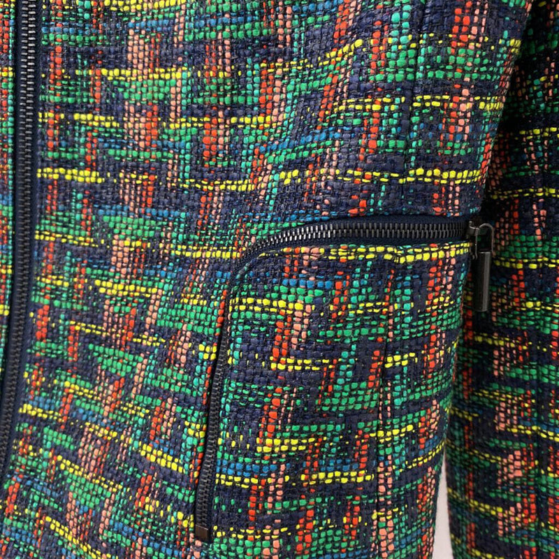 AKRIS punto WOMEN'S BLAZER/JACKET green navy red mix 4