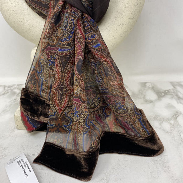 WOMEN'S SCARF/SHAWL brown burgundy