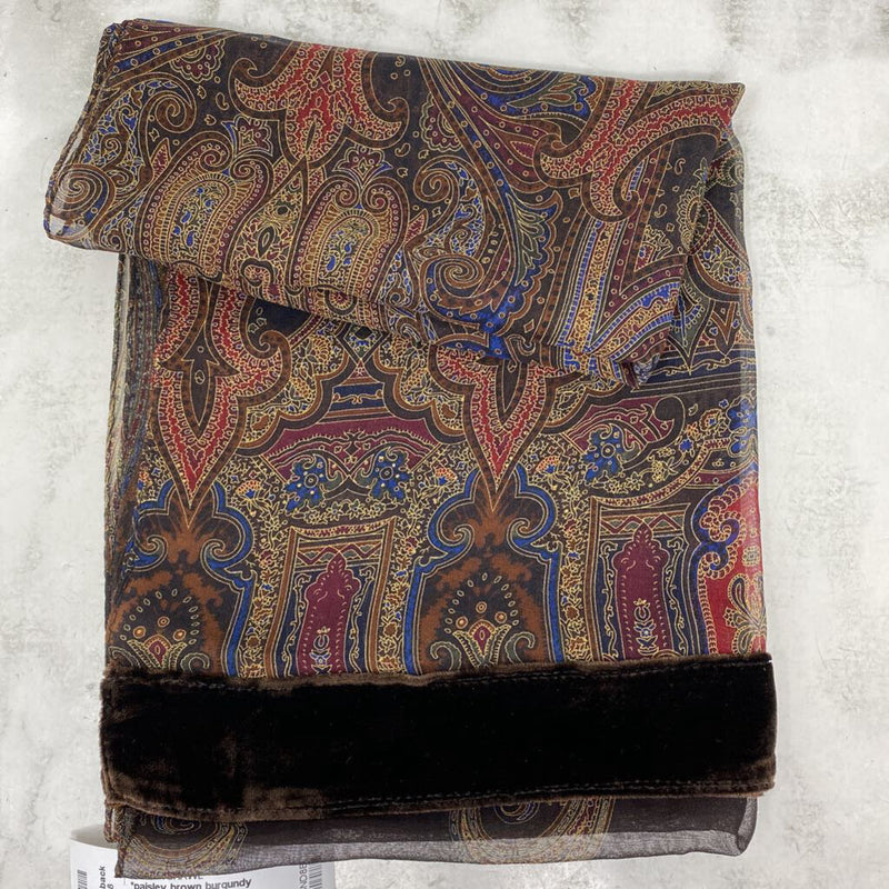 WOMEN'S SCARF/SHAWL brown burgundy