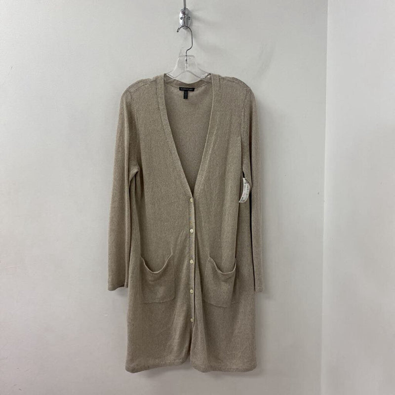EILEEN FISHER WOMEN'S CARDIGAN taupe L