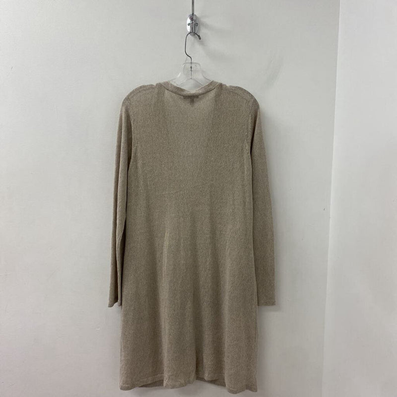 EILEEN FISHER WOMEN'S CARDIGAN taupe L