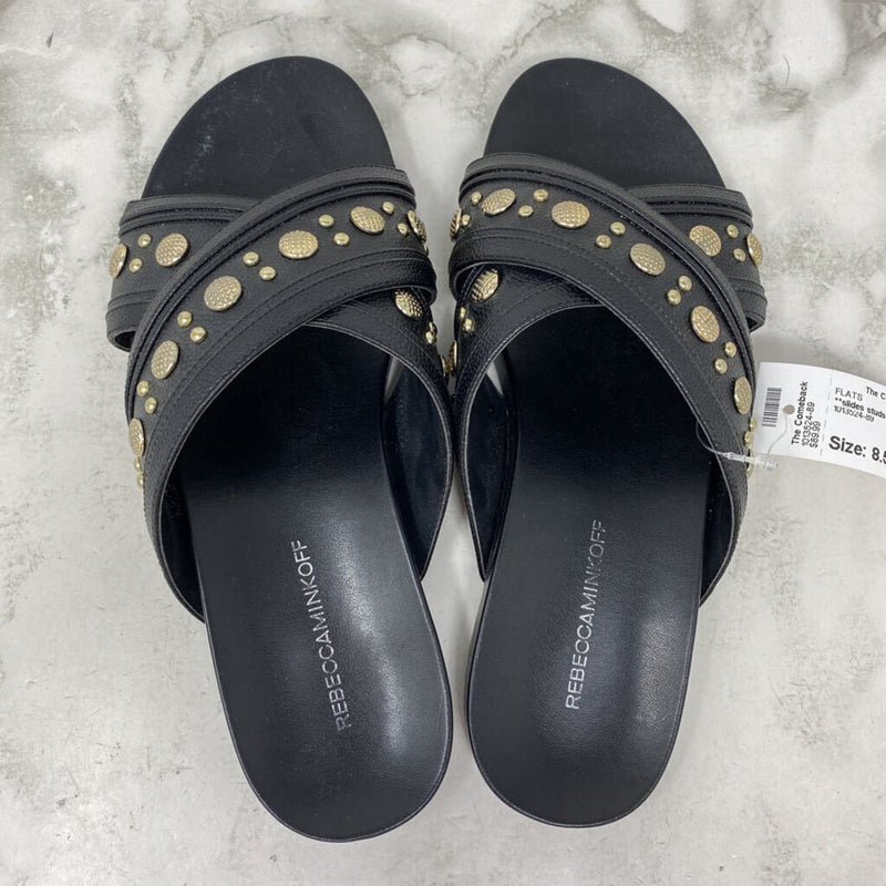 REBECCA MINKOFF WOMEN'S FLATS black 8.5