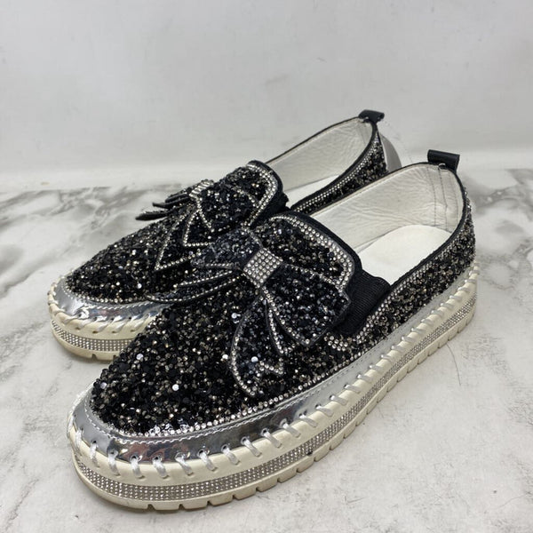 WOMEN'S SNEAKERS black silver 42
