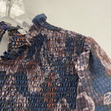 ZARA WOMEN'S DRESS navy purple mix S