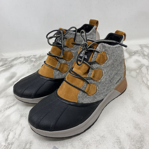 SOREL WOMEN'S BOOTS WINTER grey black tan 9