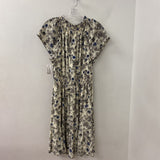 TALBOTS WOMEN'S DRESS cream blue black mix XL