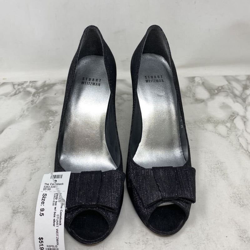 STUART WEITZMAN WOMEN'S HEELS silver 9.5