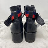 STEVE MADDEN WOMEN'S BOOTS black red navy 6