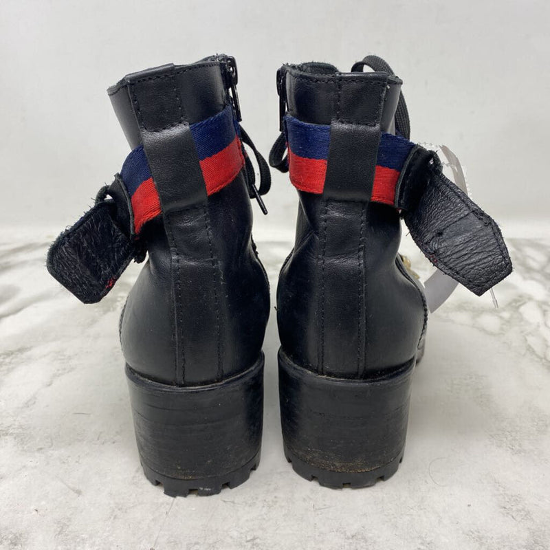STEVE MADDEN WOMEN'S BOOTS black red navy 6