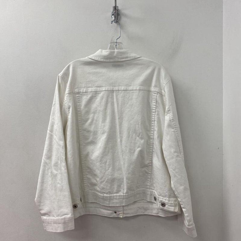 DEX WOMEN'S PLUS TOP white 2X