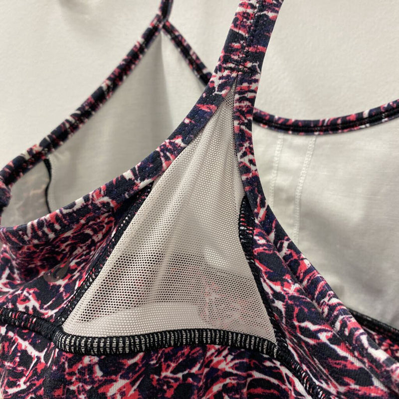 LULULEMON WOMEN'S ACTIVE BRA pink navy white 8