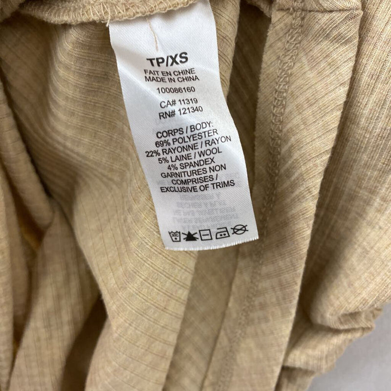 DYNAMITE WOMEN'S TOP tan S