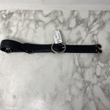 COLE HAAN WOMEN'S BELT black silver M