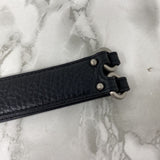 COLE HAAN WOMEN'S BELT black silver M