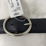 COLE HAAN WOMEN'S BELT black silver M