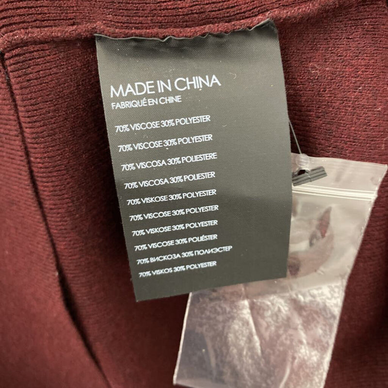 Club Monaco WOMEN'S DRESS bordeaux XS