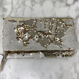 STELLA & DOT WOMEN'S WALLET/WRISTLET white gold