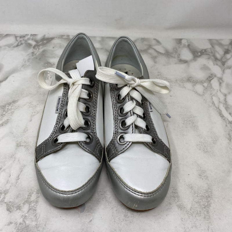 MEPHISTO WOMEN'S SNEAKERS white silver 8