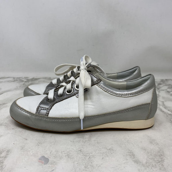 MEPHISTO WOMEN'S SNEAKERS white silver 8