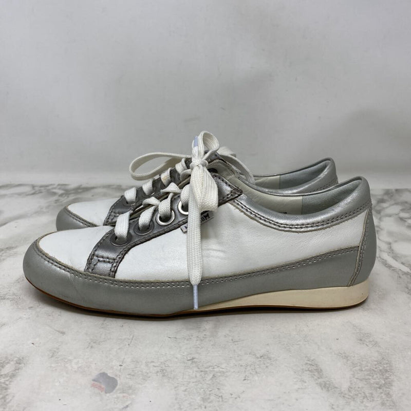 MEPHISTO WOMEN'S SNEAKERS white silver 8