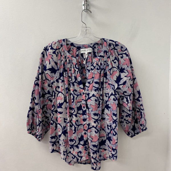 Apiece Apart New York WOMEN'S BLOUSE/SHIRT navy white pink M