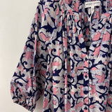 Apiece Apart New York WOMEN'S BLOUSE/SHIRT navy white pink M