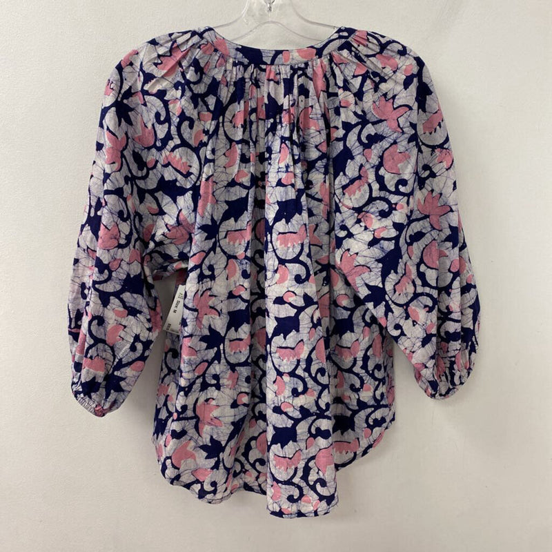 Apiece Apart New York WOMEN'S BLOUSE/SHIRT navy white pink M