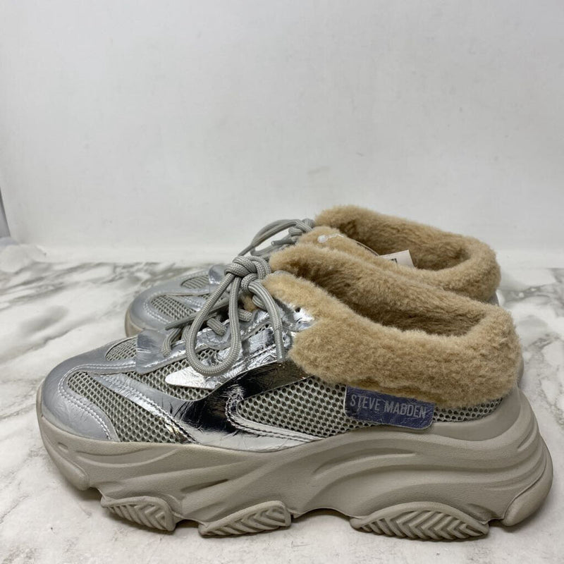 STEVE MADDEN WOMEN'S SNEAKERS silver ?